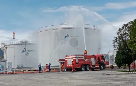 Pertamina Fuel Terminal Sibolga Simulasi Penanggulangan Keadaan Darurat