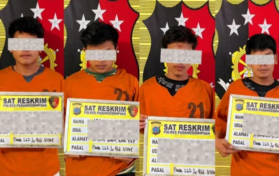 Polres Padangsidimpuan Ringkus Empat Pengeroyok Melukai Pelajar