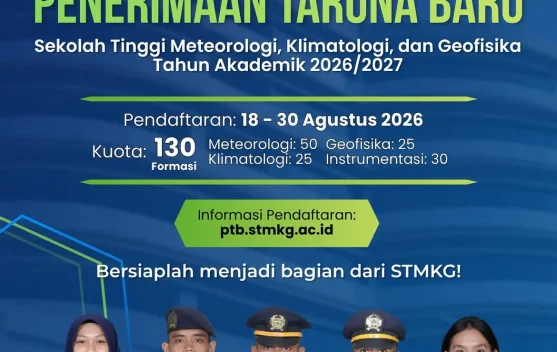 Pendaftaran Taruna Baru STMKG Resmi Dibuka!!
