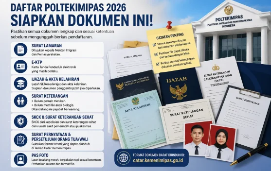 Mau Daftar Poltekimipas? Siapkan Dokumen Ini