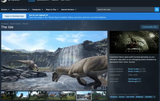 The Isle, Game Dinosaurus yang Menggabungkan Survival dan Horor di Dunia Terbuka