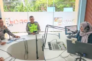 Dialog di RRI Sibolga, Kasat Lantas Tapteng Imbau Warga Tertib Berlalu Lintas