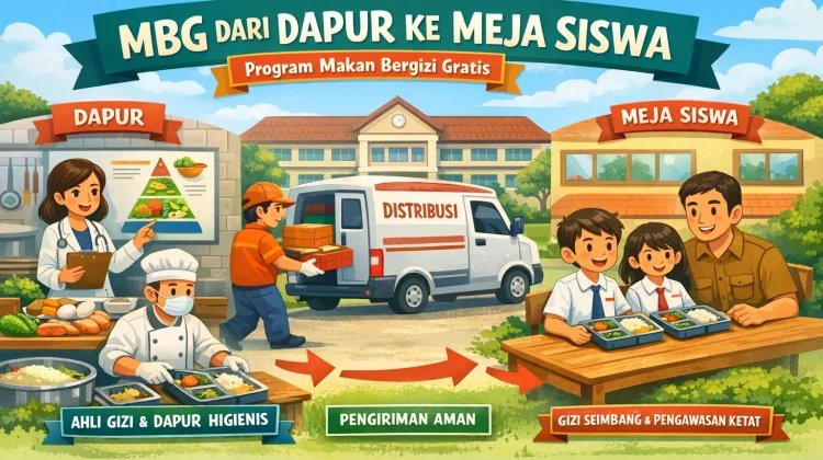 Alur Program MBG dari Dapur ke Meja Siswa