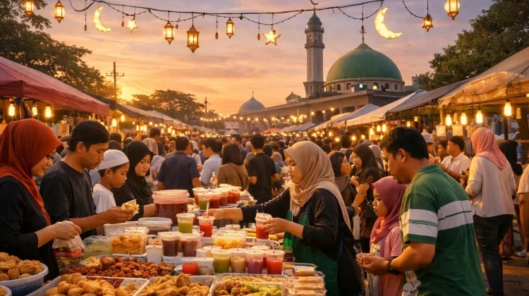 Tradisi Berburu Takjil Warnai Ramadan