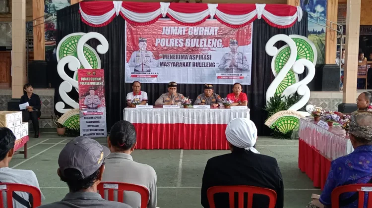 Kapolres Buleleng Jumat Curhat, Warga Sampaikan Keluhan