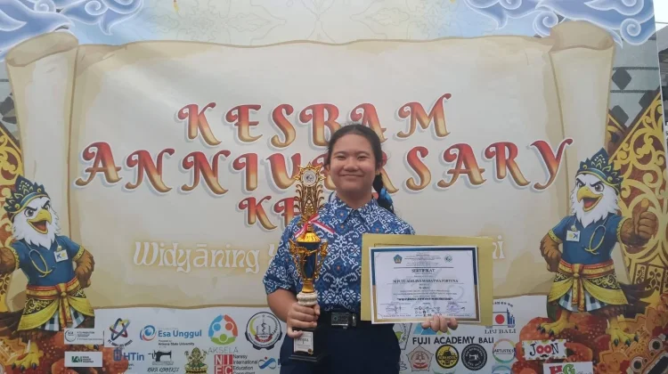 Spenpraja Raih Juara 1 Story Telling Tingkat SMP se-Bali