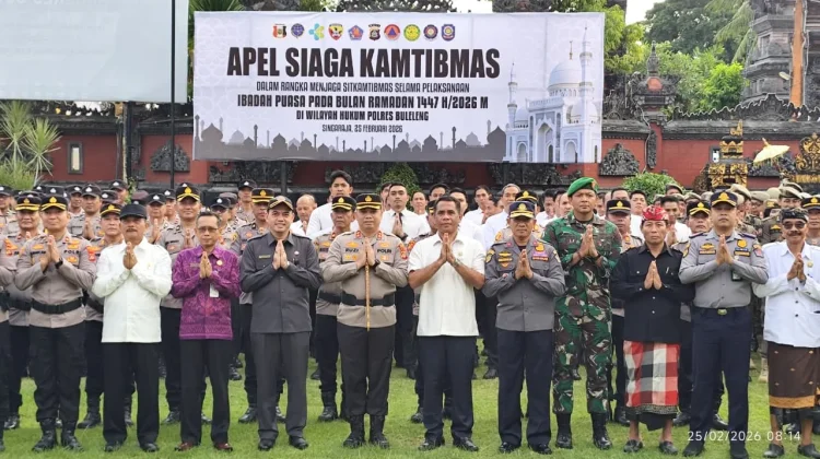 Apel Siaga Ramadan, Polres Buleleng Libatkan Lintas Elemen