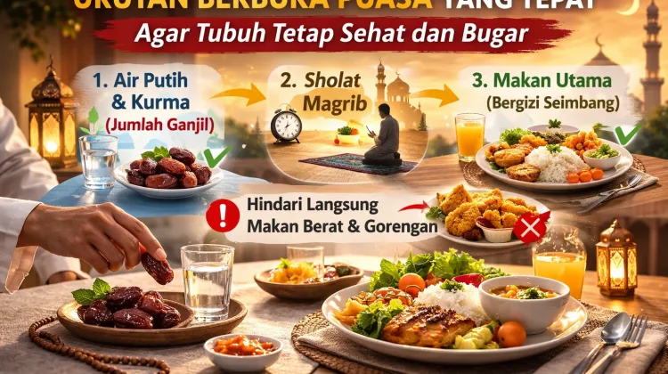 Jangan Langsung Makan Berat! Ini Urutan Berbuka yang Tepat agar Tubuh Tidak ‘Kaget'