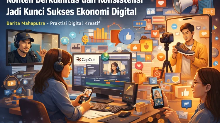 Konten Berkualitas dan Konsistensi Jadi Kunci Sukses Ekonomi Digital