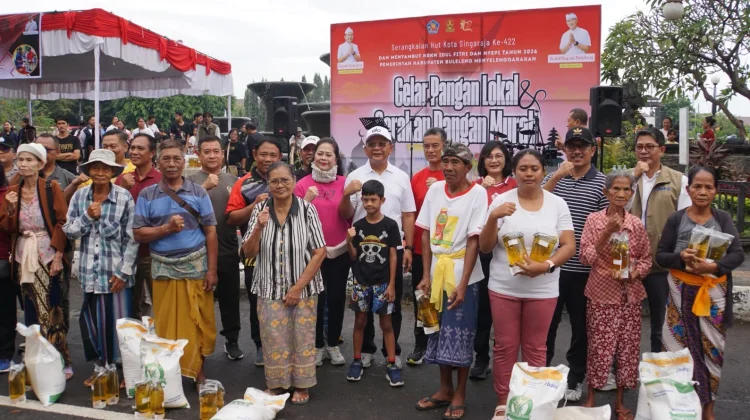 Antusiasme Warga Warnai Gelar Pangan Lokal dan Gerakan Pangan Murah HUT Singaraja