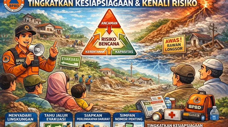 BPBD Buleleng Ajak Masyarakat Tingkatkan Kesiapsiagaan dan Risiko Bencana
