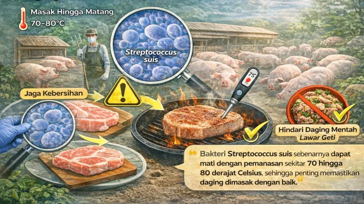 Dokter Ingatkan Cara Aman Konsumsi Daging Babi untuk Cegah Meningitis Suis
