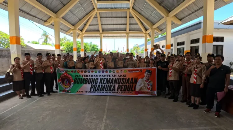 Galang Dana Hampir 100 Juta, Bumbung Kemanusiaan Pramuka Buleleng Disalurkan