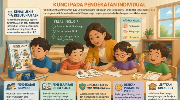 Strategi Guru Hadapi ABK di Kelas Inklusif, Kunci pada Pendekatan Individual