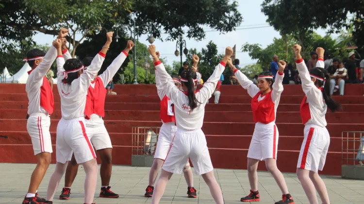 Semangat Bersama di Lomba Senam Indonesia Hebat