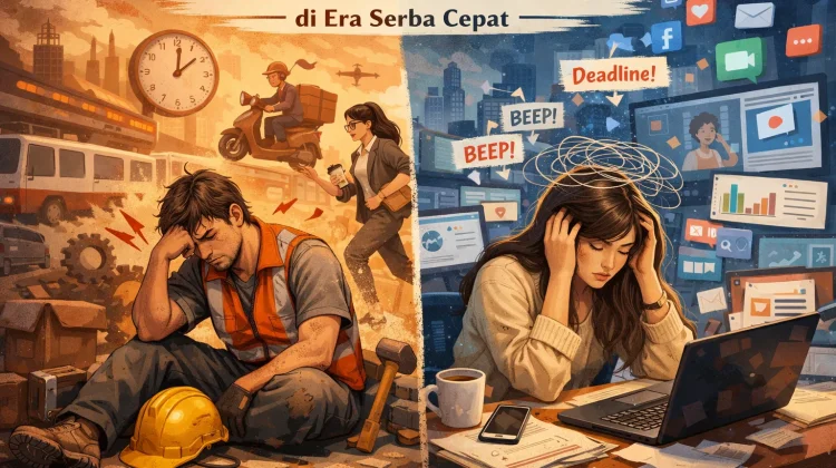 Lelah Fisik dan Lelah Pikiran di Era Serba Cepat