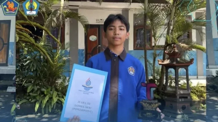 Spensaraja Sabet Juara 3 Lomba MOC Kategori Microsoft PowerPoint