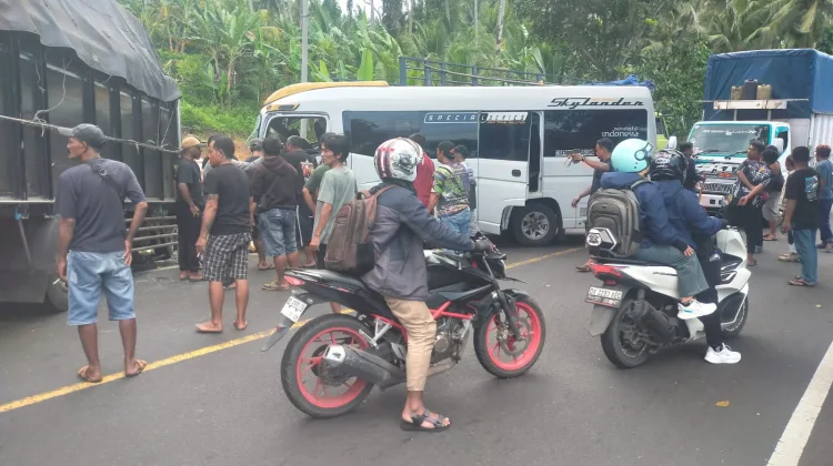 Kecelakaan Microbus dan Truk di Pekutatan, Dua Terluka