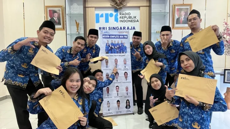 Resmi! 12 CPNS RRI Singaraja Naik Status Jadi PNS