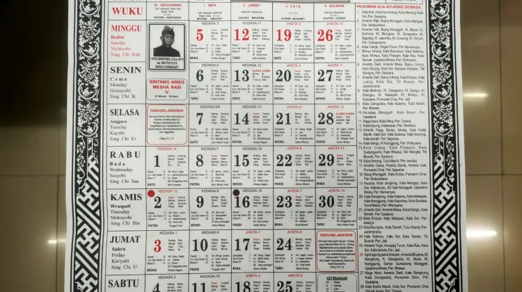 Peringatan dan Hari Suci Kalender Bali April 2026