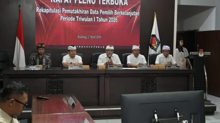 KPU Buleleng Tetapkan 617.249 Pemilih Triwulan I Tahun 2026