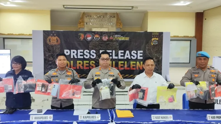 Polres Buleleng Bongkar Jaringan Narkoba, Sita 1 Kg Sabu
