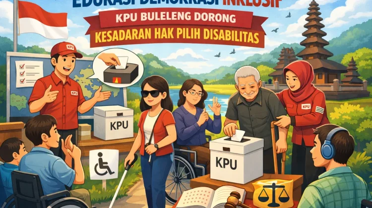 Edukasi Demokrasi Inklusif, KPU Buleleng Dorong Kesadaran Hak Pilih Disabilitas