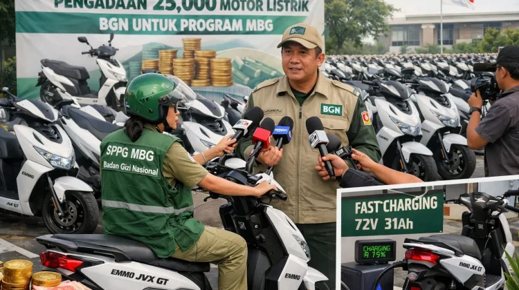 BGN Siapkan 25.000 Motor Listrik untuk Dukung Operasional Program MBG
