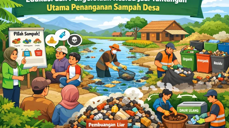 Edukasi dan Pengelolaan Residu Jadi Tantangan Utama Penanganan Sampah Desa