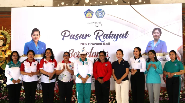 TP PKK Buleleng Dukung UMKM lewat Partisipasi dalam Pasar Rakyat di Tabanan