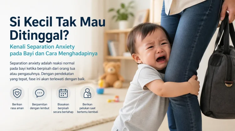 Si Kecil Tak Mau Ditinggal? Kenali Separation Anxiety pada Bayi dan Cara Menghadapi