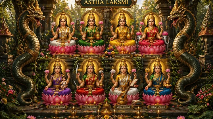 Mengenal Patung Ashta Lakshmi: Delapan Manifestasi Dewi Lakshmi