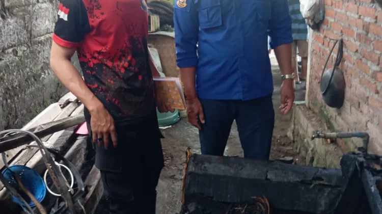 Gudang Warga di Dauhwaru Terbakar, Kerugian Rp5 Juta