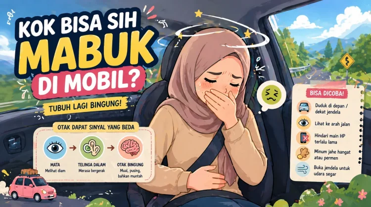 Kenapa Sih Kita Bisa Mabuk di Mobil? Padahal Nggak Ngapa-ngapain