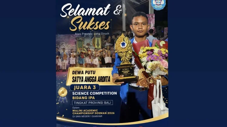 Spenpraja Sabet Juara 3 Science Competition Bidang IPA Tingkat Provinsi Bali