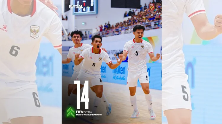 Timnas Futsal Indonesia Melesat 10 Peringkat, Duduki Posisi 14 Dunia
