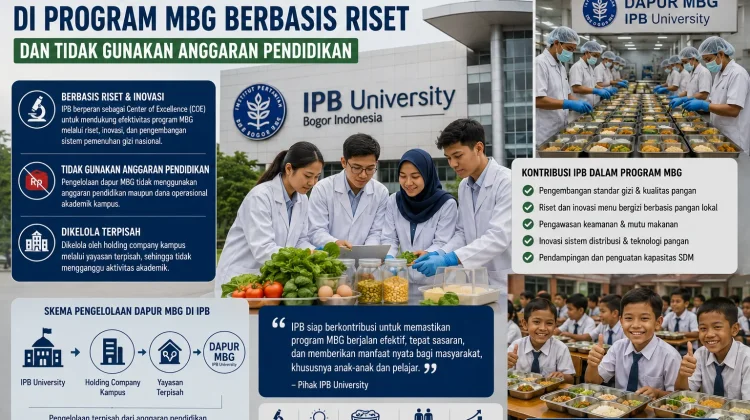 IPB Tegaskan Keterlibatan Kampus di Program MBG Berbasis Riset