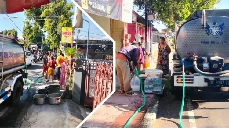 Perbaikan Pipa JTU Mumbul, PDAM Buleleng Siagakan Tangki Air Gratis Warga