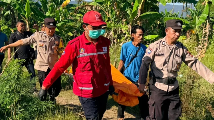 Pria Ditemukan Meninggal Telungkup di Parit Desa Tukad Mungga