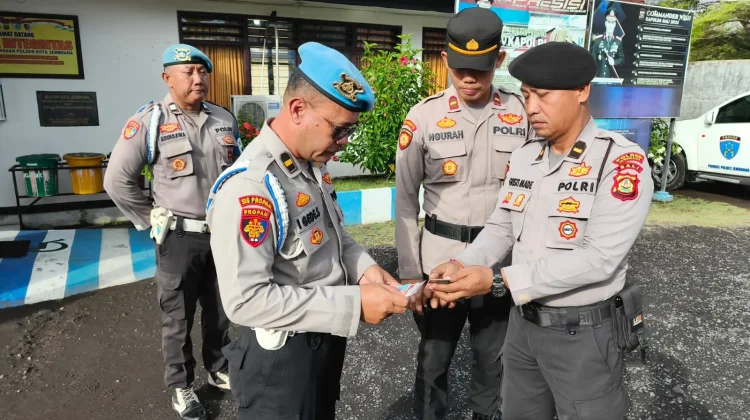 Propam Polres Jembrana Gelar Gaktibplin di Polsek Kota Jembrana