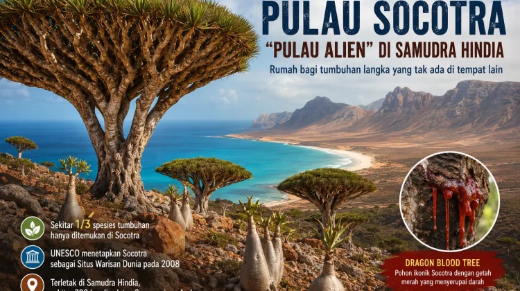 UNESCO Tetapkan Socotra sebagai Warisan Dunia karena Keanekaragaman Hayati