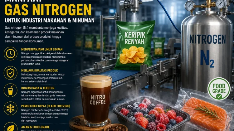 Nitrogen dalam Industri F&B, Penjaga Kesegaran Makanan Modern