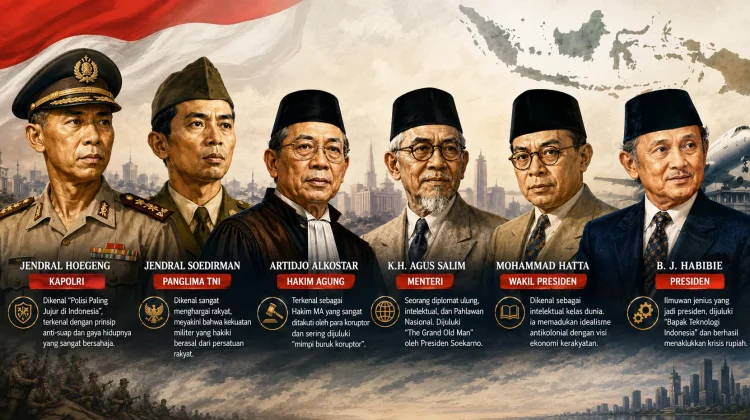 Deretan Pejabat Indonesia yang Paling Dihormati Sepanjang Sejarah