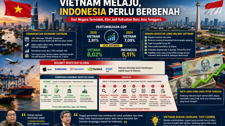 Vietnam Melaju Jadi Kekuatan Baru ASEAN, Indonesia Perlu Evaluasi Iklim Investasi