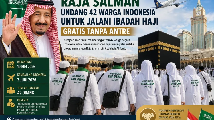 Raja Salman Undang 42 Warga Indonesia Jalani Haji Gratis tanpa Antre