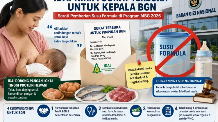 Polemik Susu Formula dalam Program MBG 2026, IDAI Minta BGN Tinjau Ulang Kebijakan