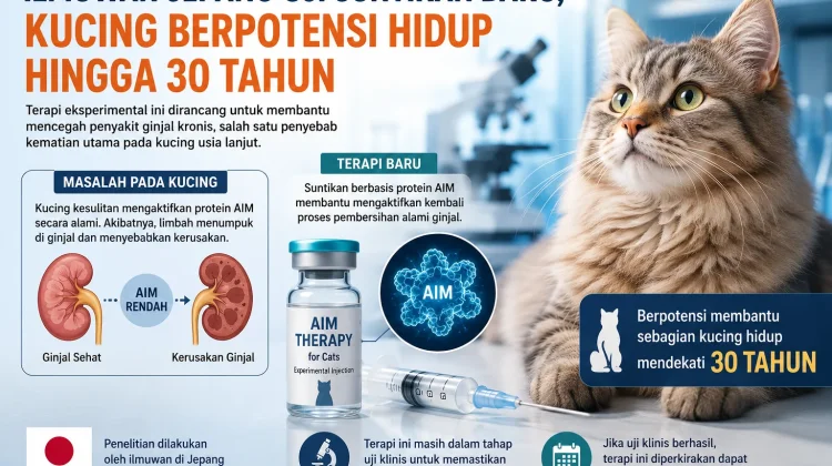 Terapi Baru untuk Kucing Lansia Dikembangkan