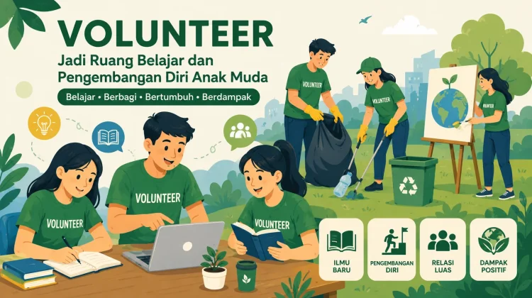 Volunteer Jadi Ruang Belajar dan Pengembangan Diri Anak Muda