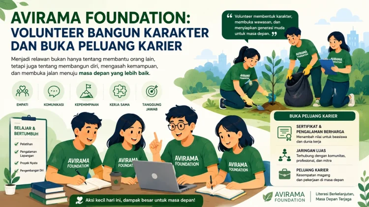 Avirama Foundation: Volunteer Bangun Karakter dan Buka Peluang Karier