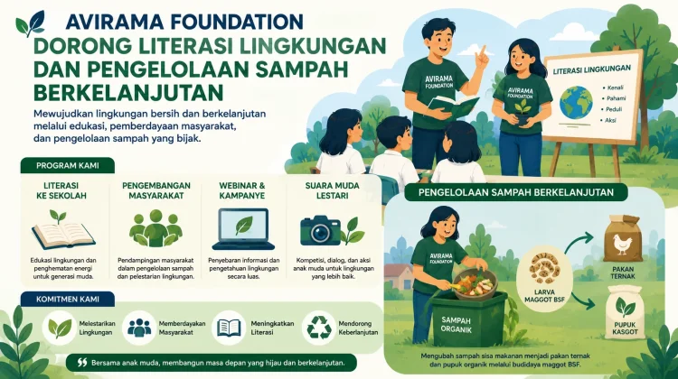 Avirama Foundation Dorong Literasi Lingkungan dan Pengelolaan Sampah
